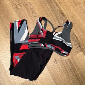 Sweaty Betty Geometric Sports Bra and Leggings Set